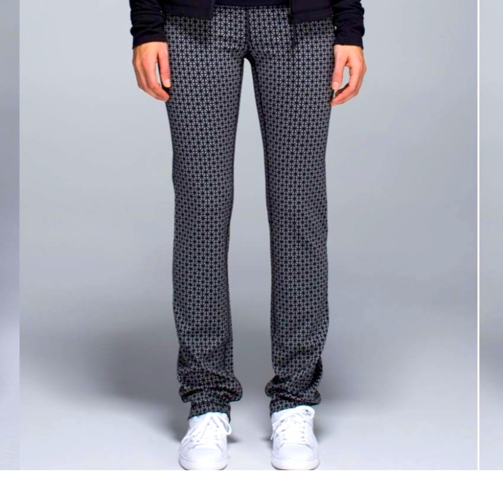 Lululemon straight up pants geo silver spoon black